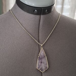 Kendra Scott 28 Inch Carole 28 Inch Necklace In Faceted Ameythst